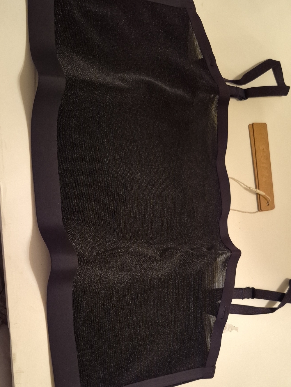 SKIMS Sheer Sculpt Bandeau in Onyx Black